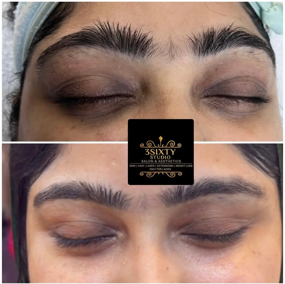 Eyebrow shaping at 3sixty Studio