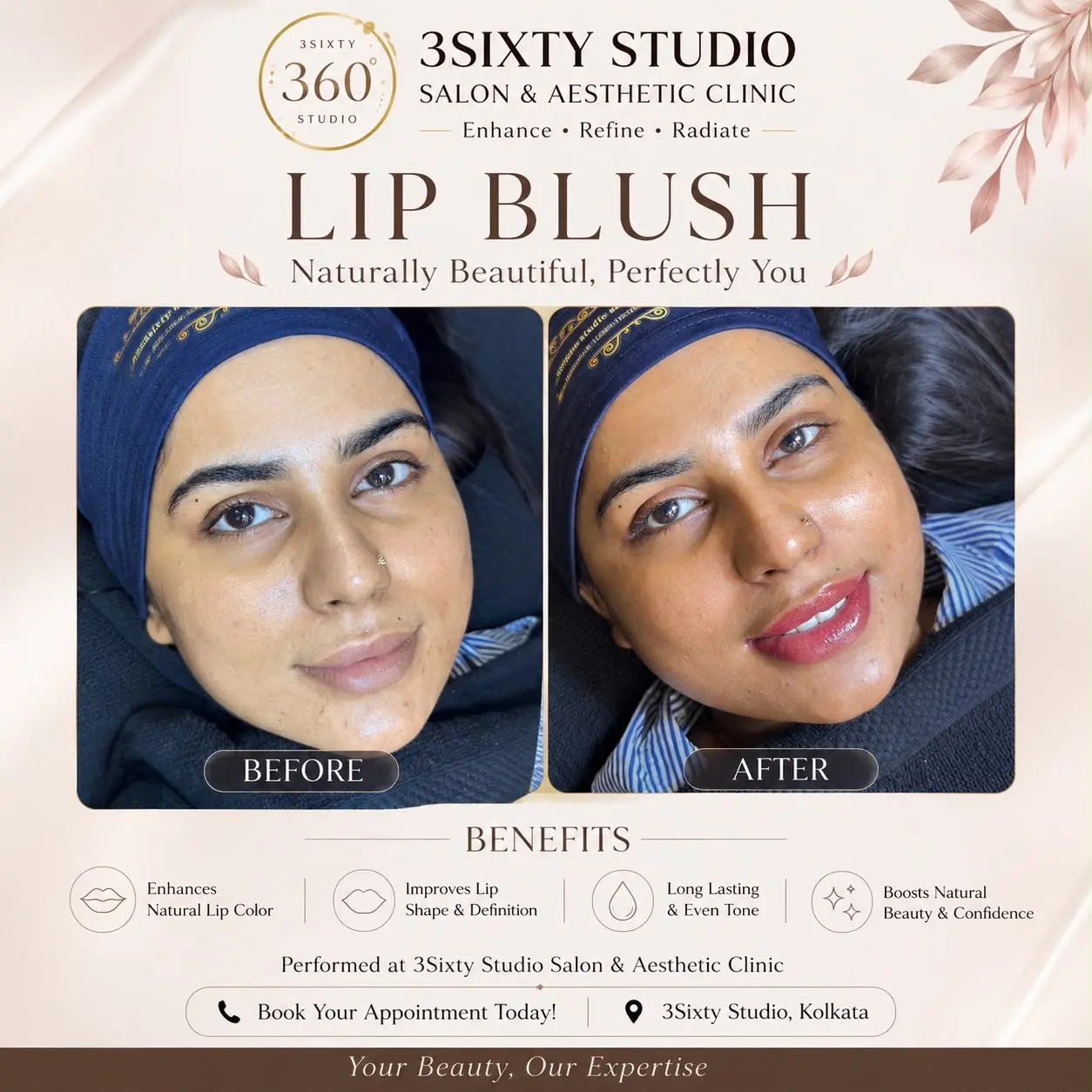 Lip blush at 3sixty Studio
